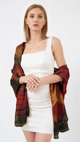 PHOENIX SILK LONG LADIES SCARF