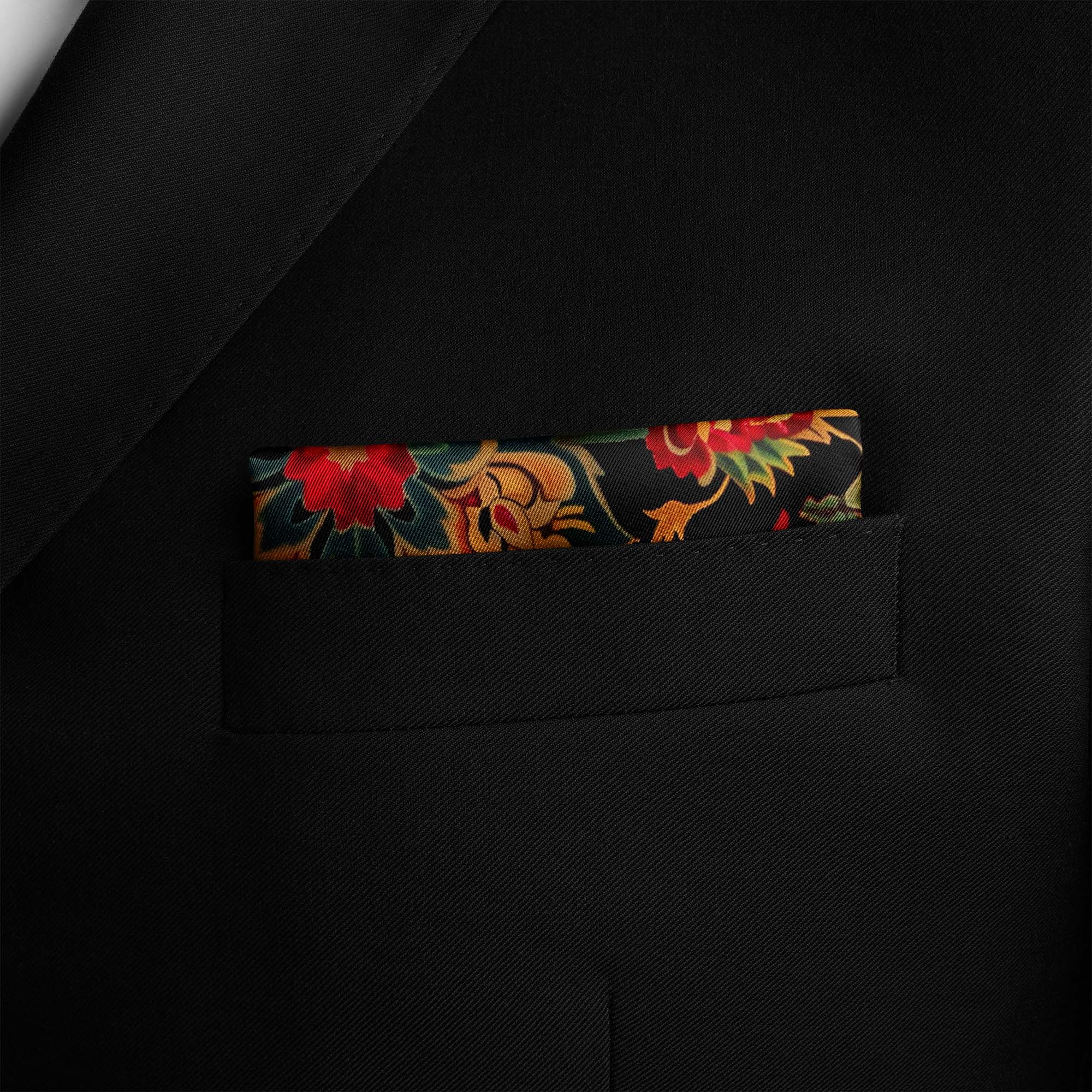 SAFAVIEH HERITAGE SILK POCKET SQUARE SAFAVIEH HERITAGE SILK POCKET SQUARE