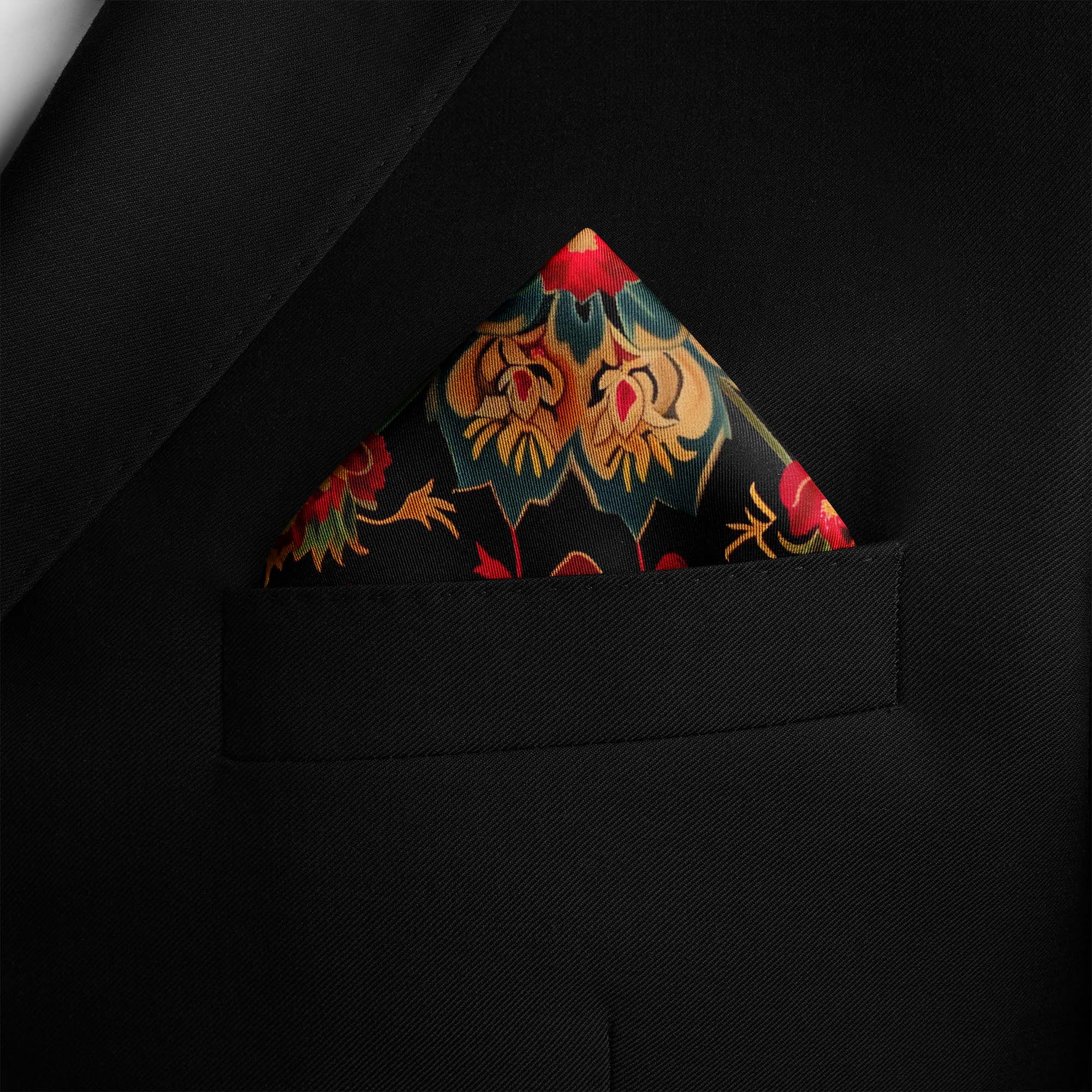 SAFAVIEH HERITAGE SILK POCKET SQUARE SAFAVIEH HERITAGE SILK POCKET SQUARE