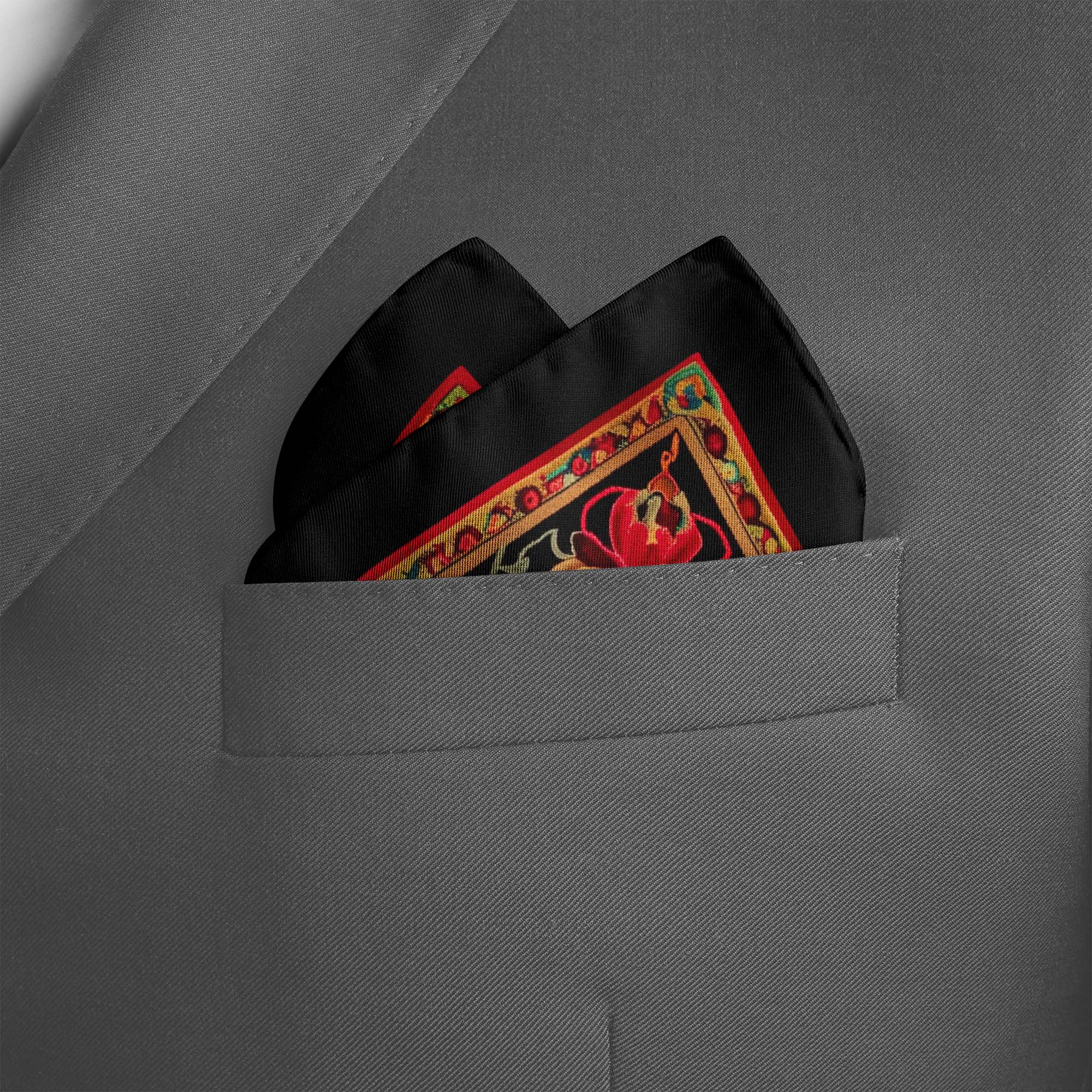 SAFAVIEH HERITAGE SILK POCKET SQUARE SAFAVIEH HERITAGE SILK POCKET SQUARE