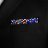 ORNAMENT ASIAN SILK POCKET SQUARE
