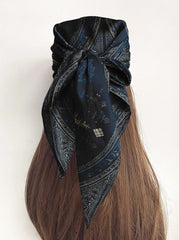 ALEX ART SILK HEAD SCARF