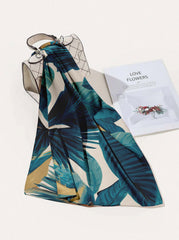 FLORAVIAN SILK HEAD SCARF