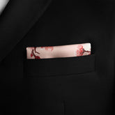 PINK CHERRY BLOSSOM SILK POCKET SQUARE