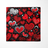 HEART LOVE SILK POCKET SQUARE - VALENTINE DAY COLLECTION