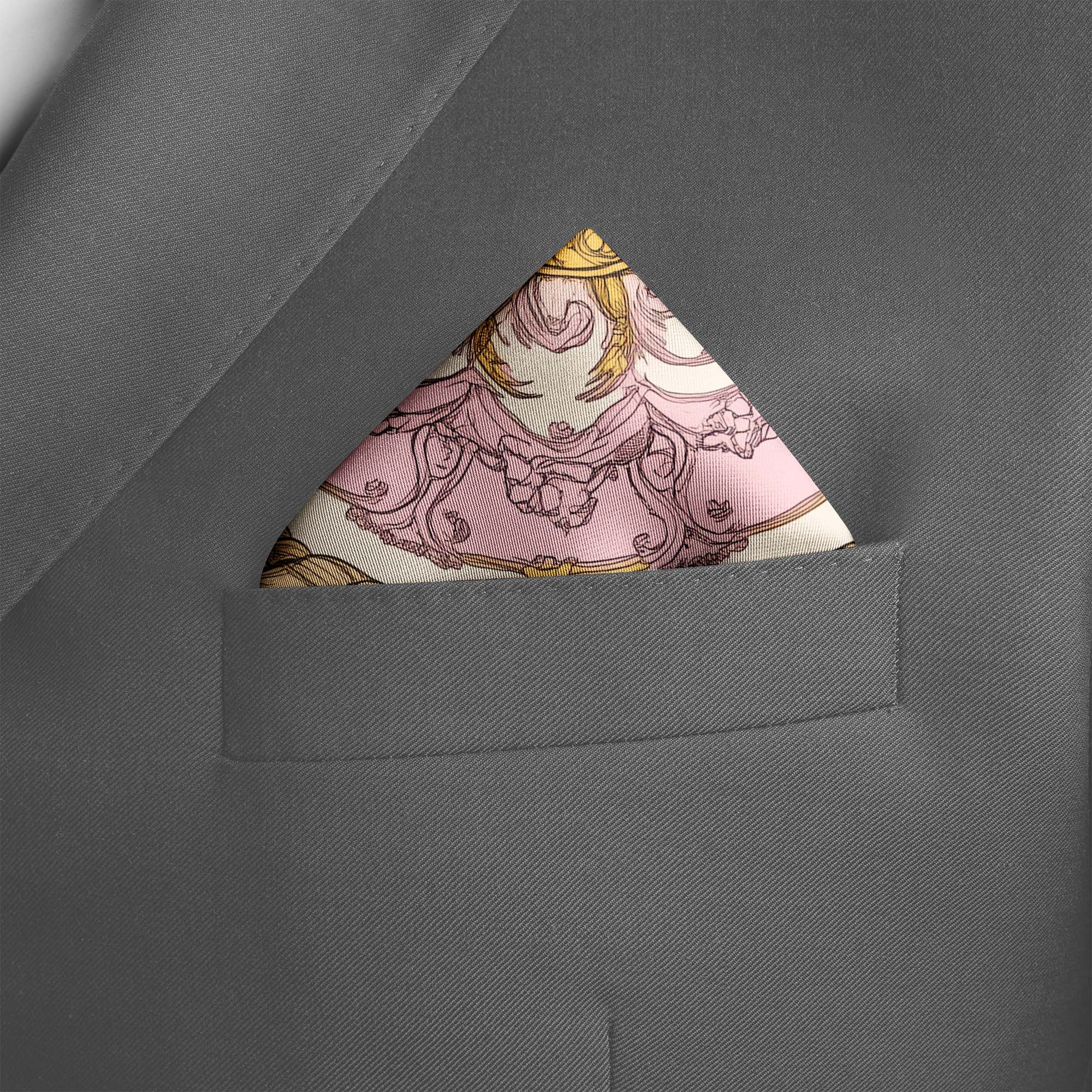 ANIMAUX SOLAIRES SILK POCKET SQUARE ANIMAUX SOLAIRES SILK POCKET SQUARE
