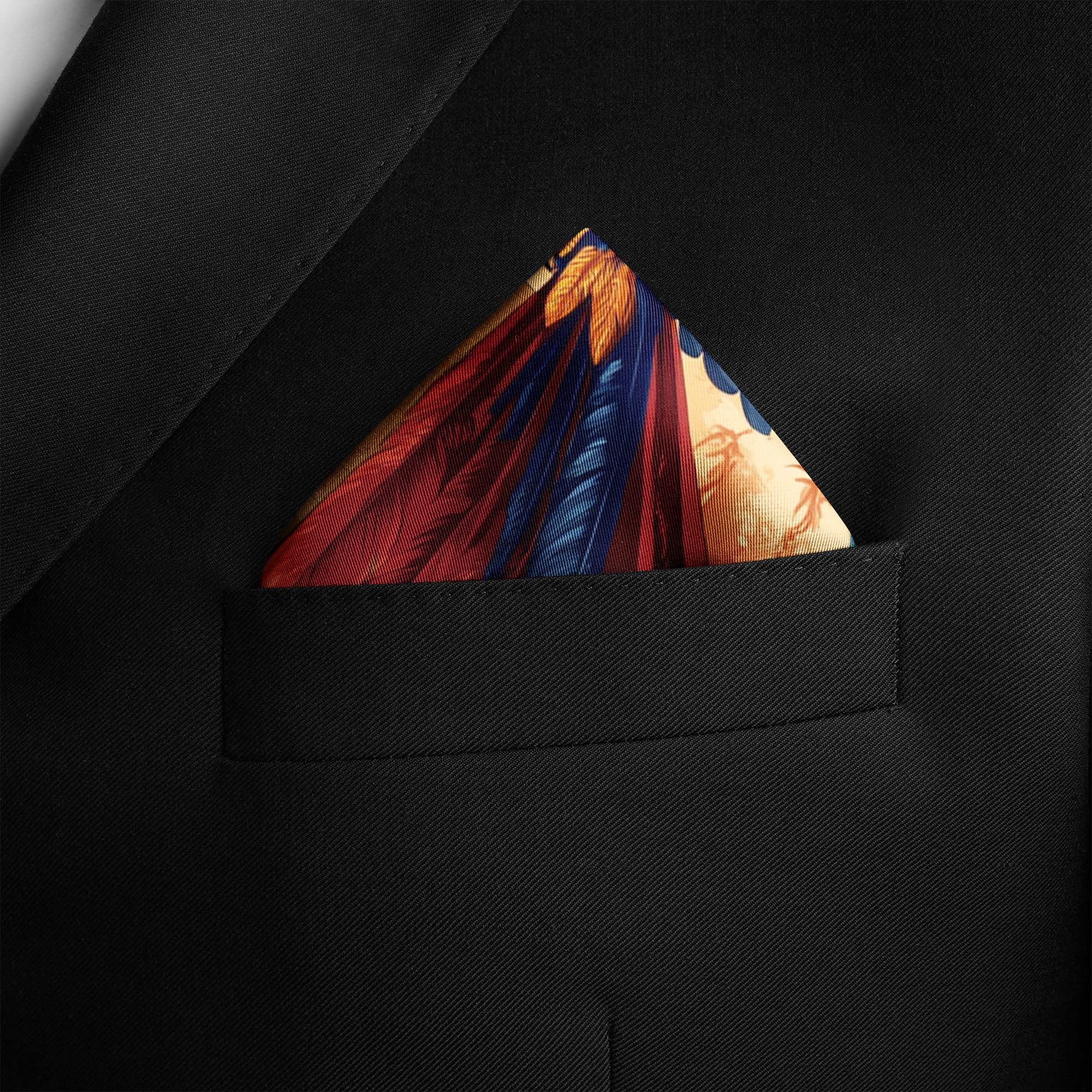 AWAKENING SILK POCKET SQUARE AWAKENING SILK POCKET SQUARE