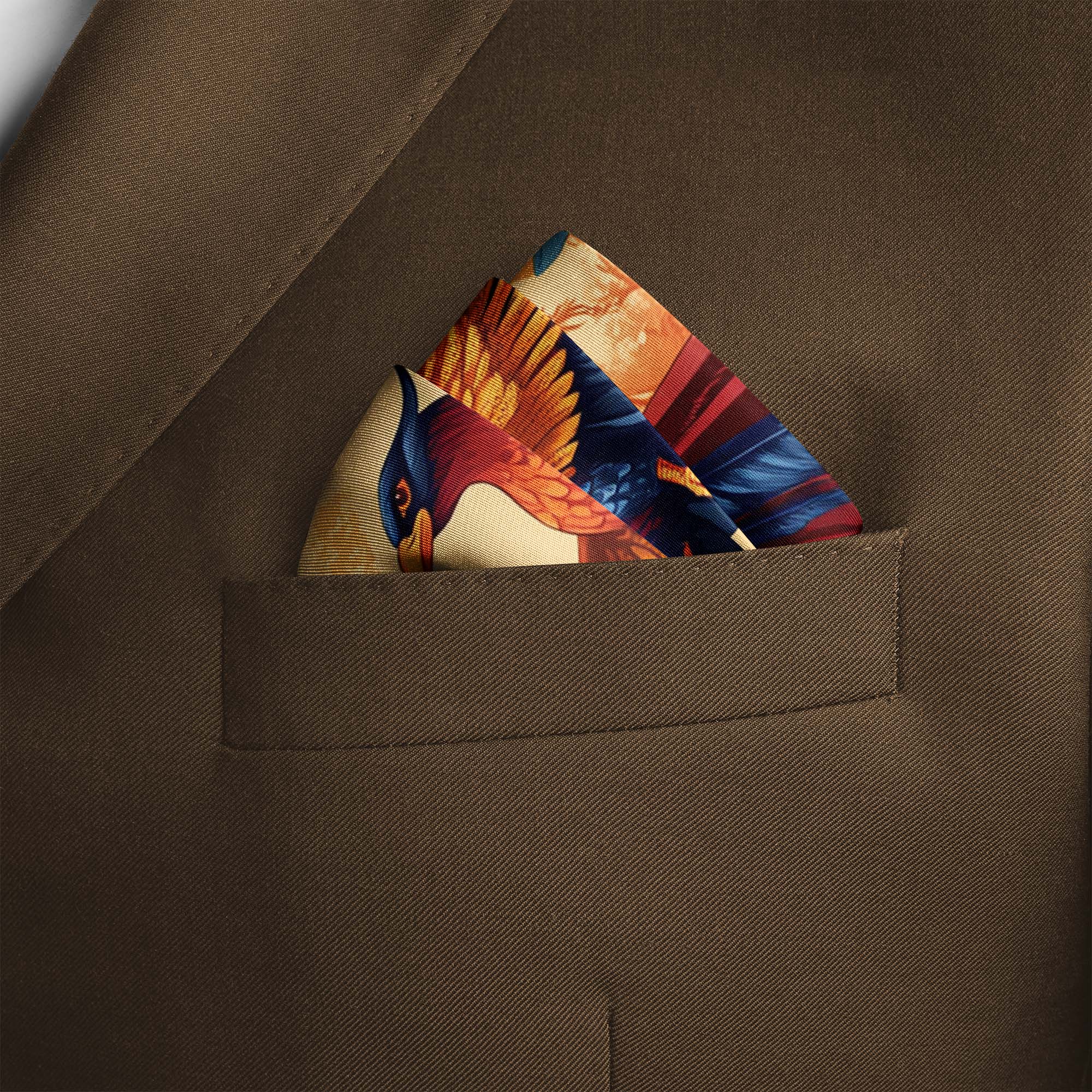 AWAKENING SILK POCKET SQUARE AWAKENING SILK POCKET SQUARE