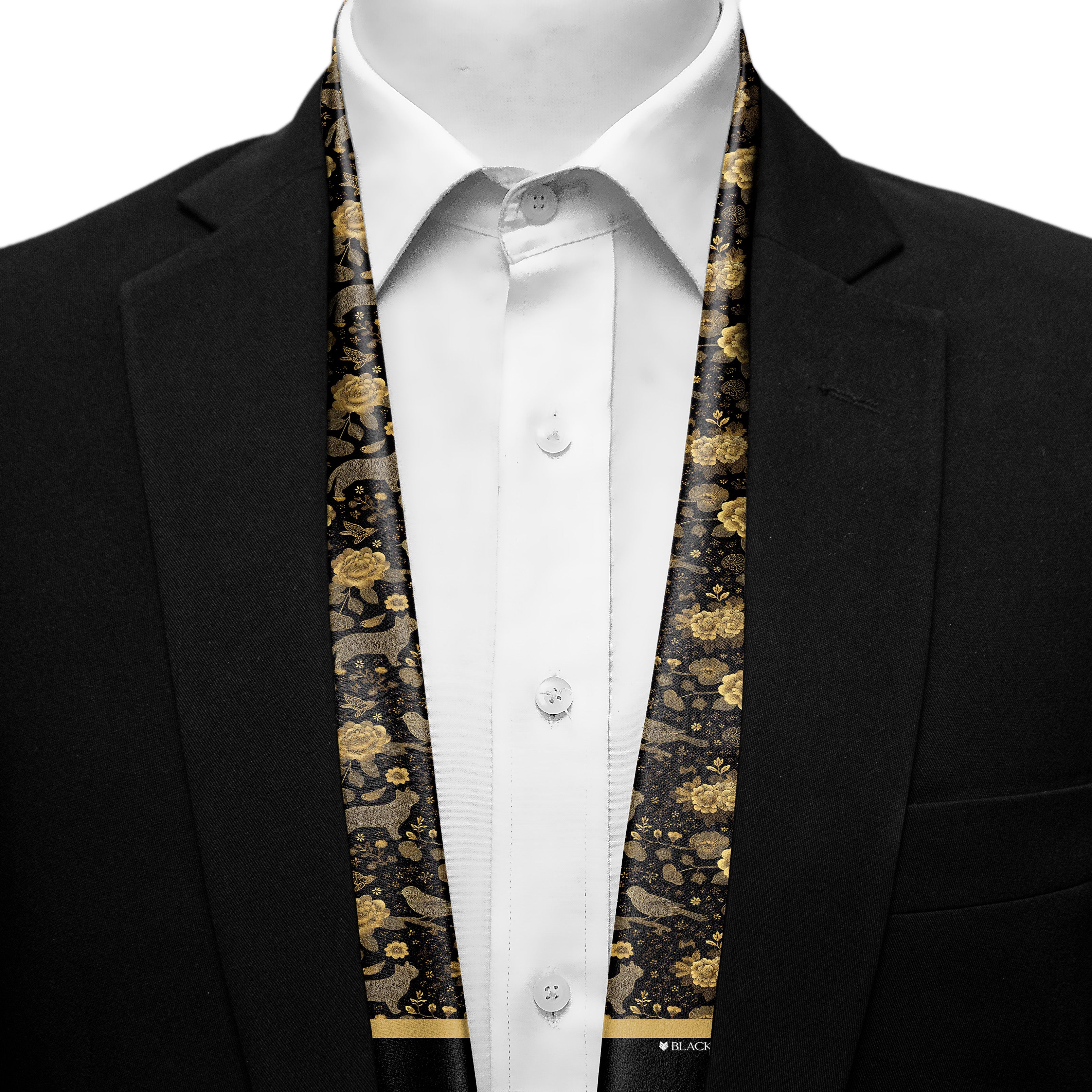 NOIR FAUNA MEN SCARF - PREMIUM COLLECTION NOIR FAUNA MEN SCARF - PREMIUM COLLECTION