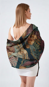 ART NOUVEAU SILK LONG LADIES SCARF