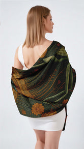 THE MANTIS SERENADE SILK LONG LADIES SCARF