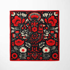 FOLKLORA SILK HEAD SCARF
