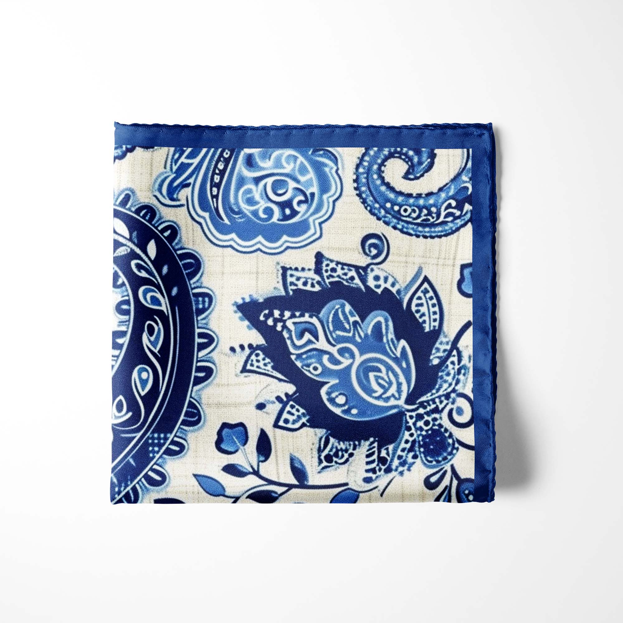 BEATITUDES PAISLEY SILK POCKET SQUARE BEATITUDES PAISLEY SILK POCKET SQUARE