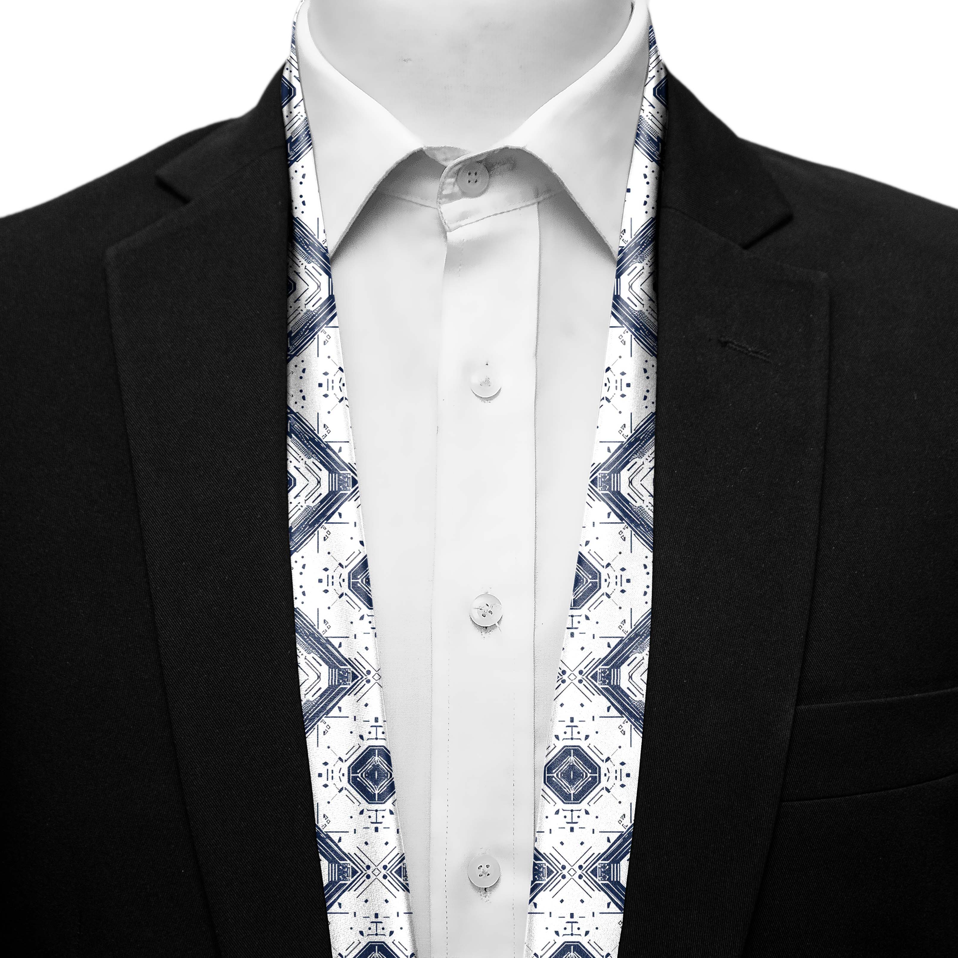 GEOMETRIC ABSTRACT MEN SCARF - PREMIUM COLLECTION GEOMETRIC ABSTRACT MEN SCARF - PREMIUM COLLECTION