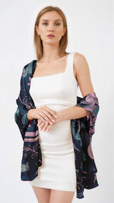 SAREE SILK LONG LADIES SCARF