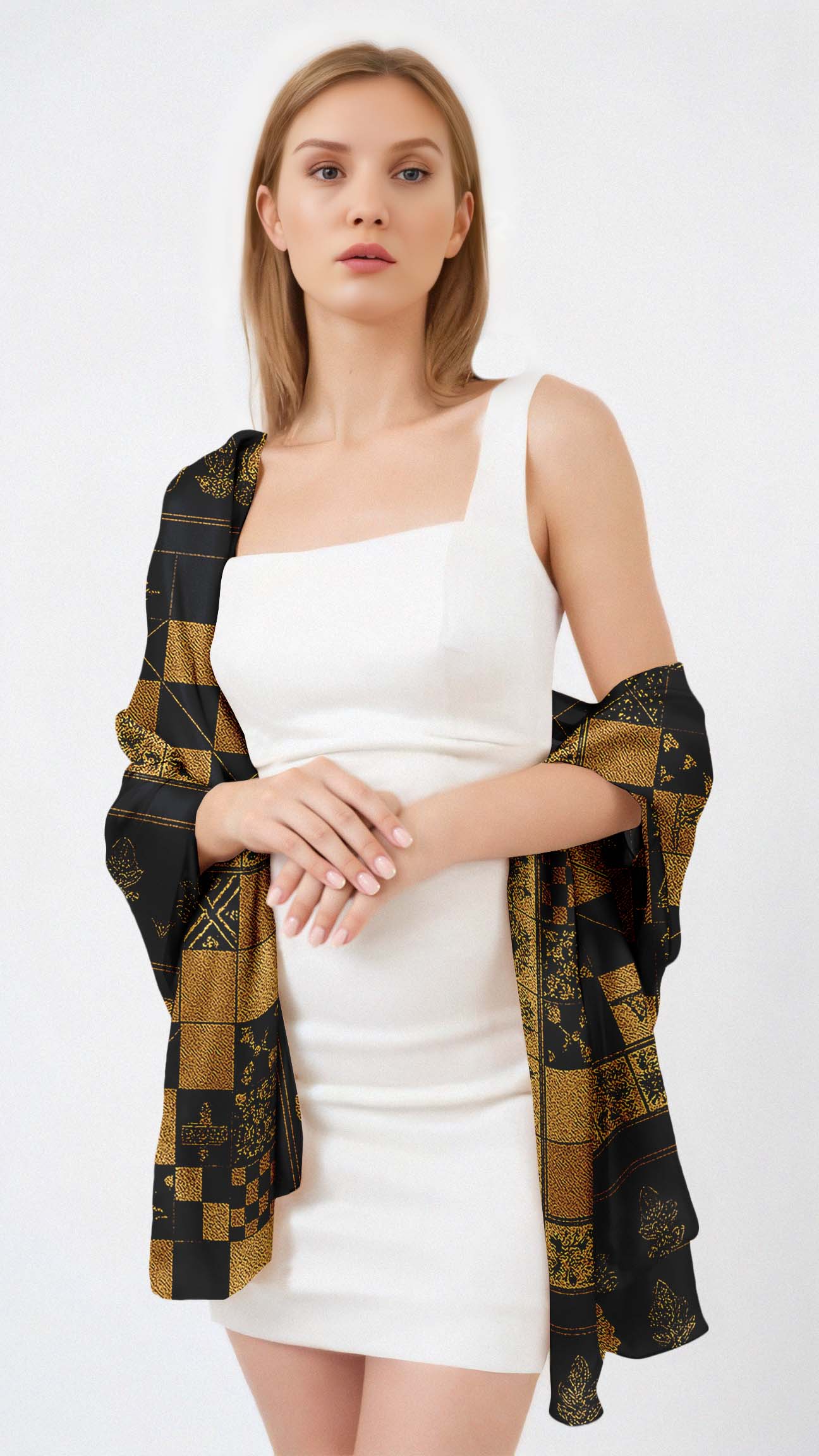 REGAL TAPESTRY SILK LONG LADIES SCARF REGAL TAPESTRY SILK LONG LADIES SCARF