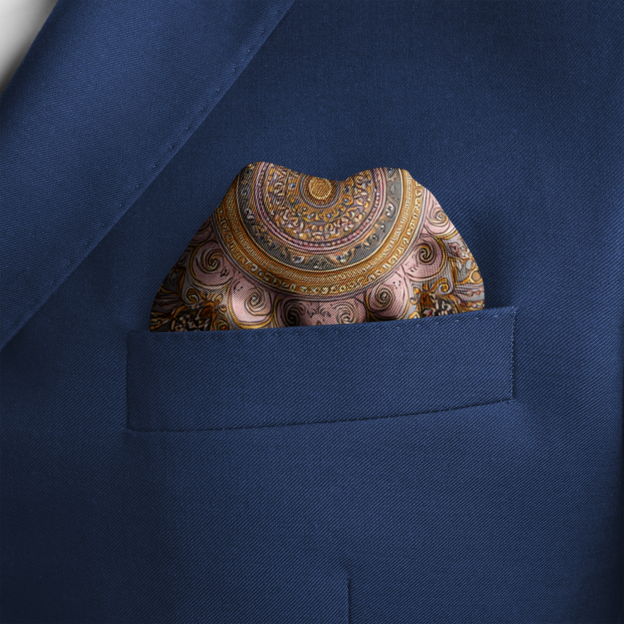 ROSABELLA SILK POCKET SQUARE ROSABELLA SILK POCKET SQUARE