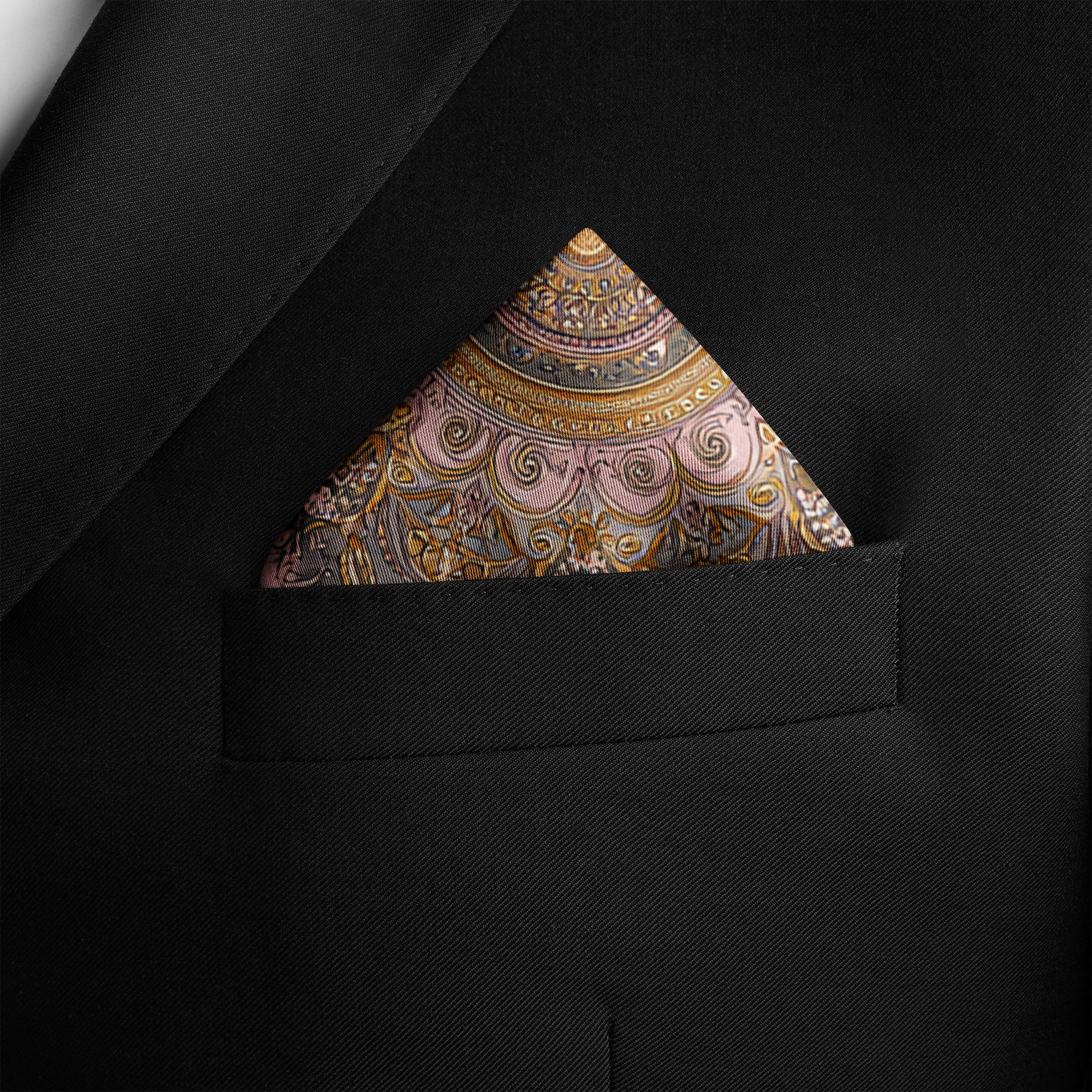 ROSABELLA SILK POCKET SQUARE ROSABELLA SILK POCKET SQUARE