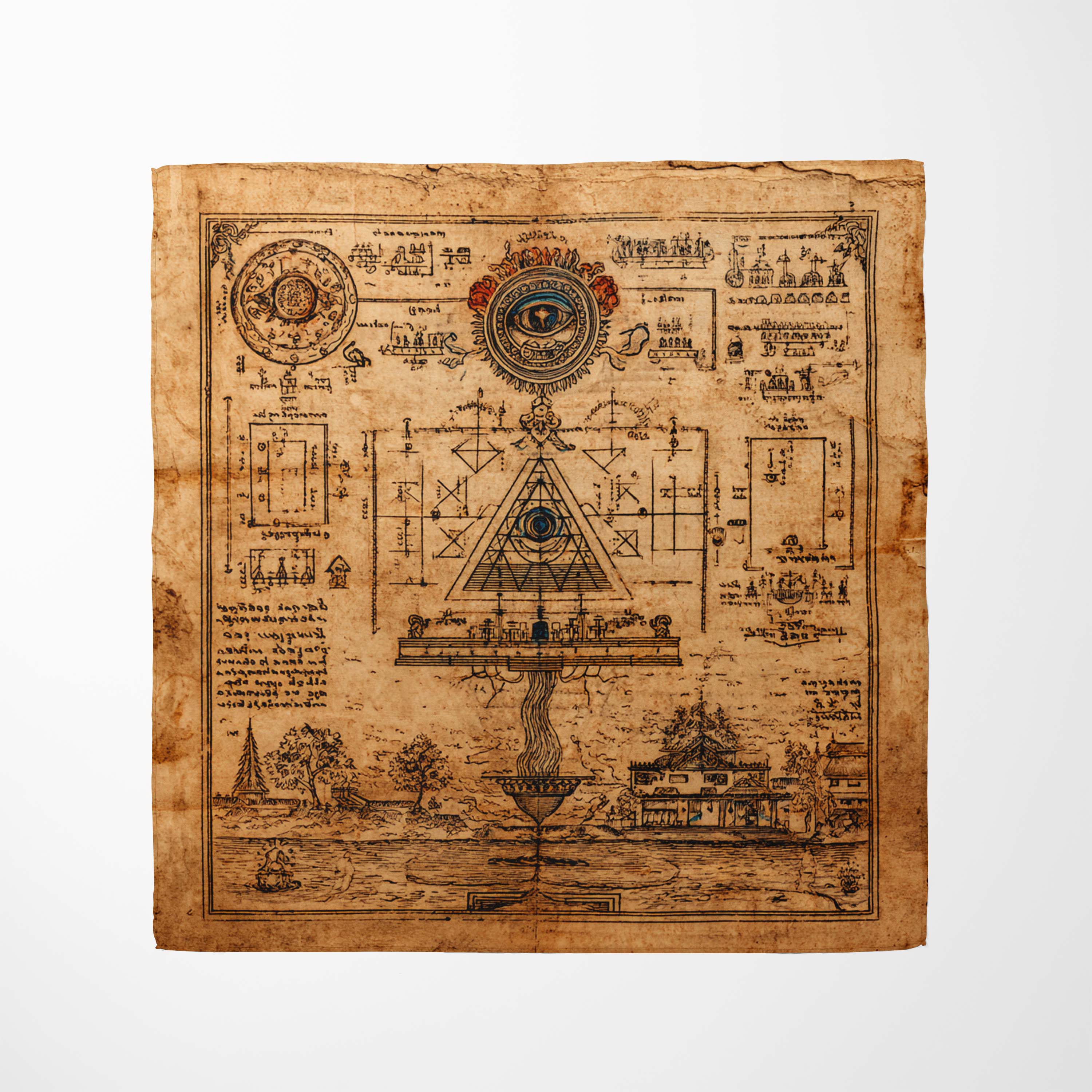 ARCANE COSMOGRAPHY SILK BANDANA ARCANE COSMOGRAPHY SILK BANDANA