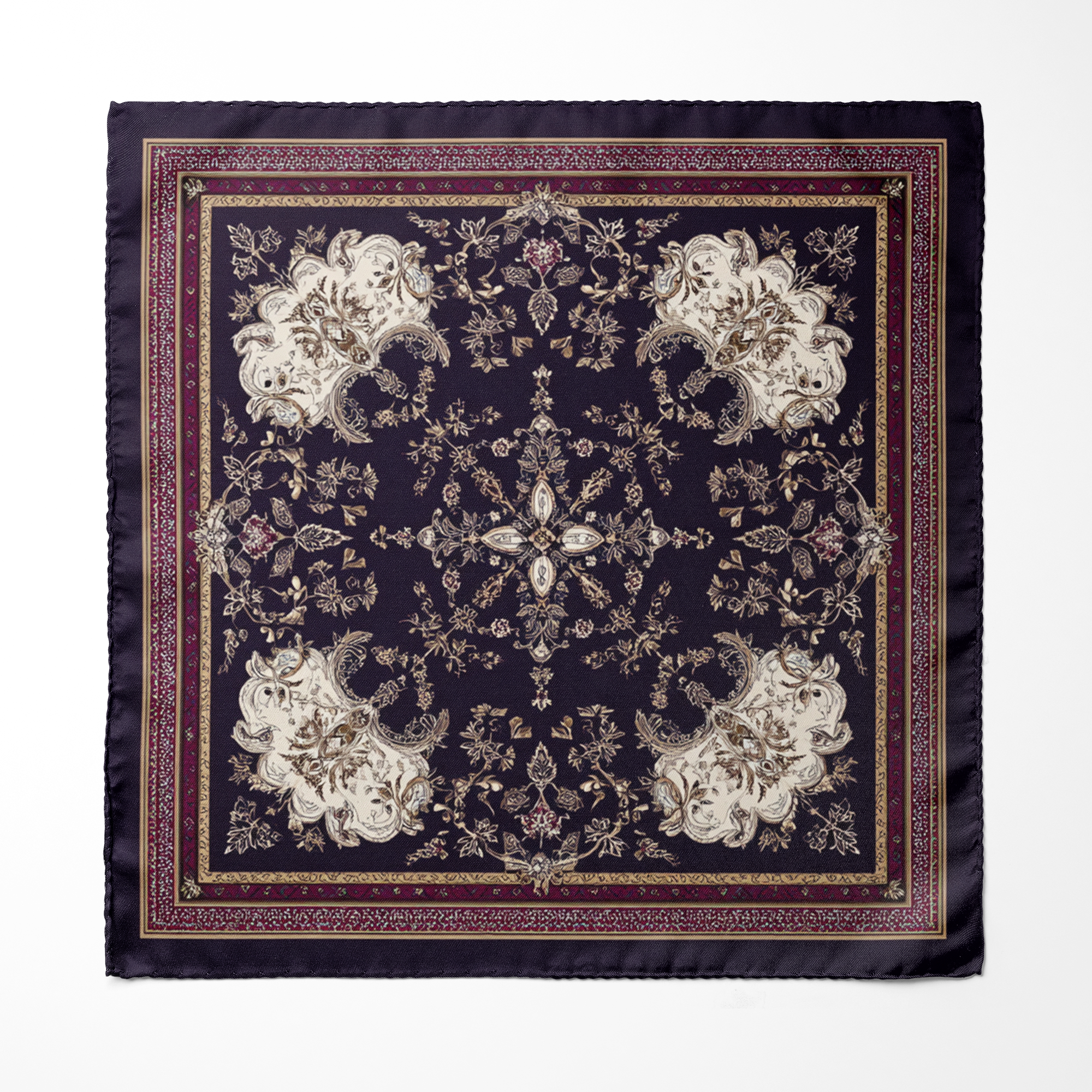NOCTURNE MEN SCARF AND POCKET SQUARE SET – PREMIUM COLLECTION NOCTURNE MEN SCARF AND POCKET SQUARE SET – PREMIUM COLLECTION