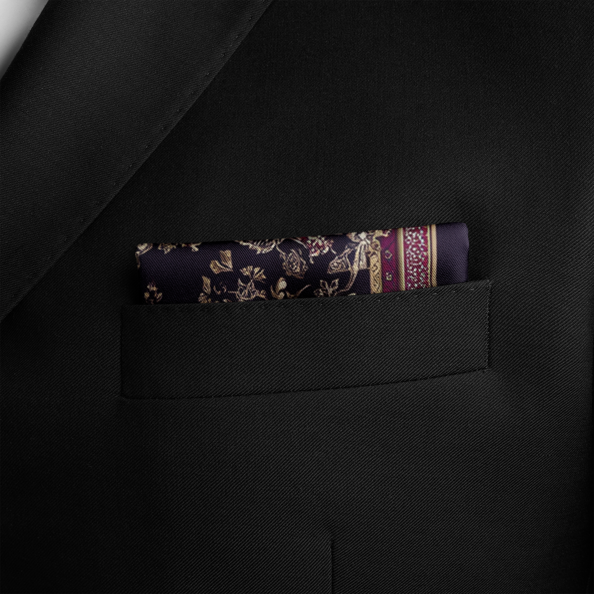 NOCTURNE SILK POCKET SQUARE NOCTURNE SILK POCKET SQUARE