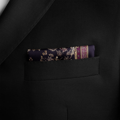 NOCTURNE SILK POCKET SQUARE