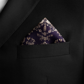 NOCTURNE SILK POCKET SQUARE