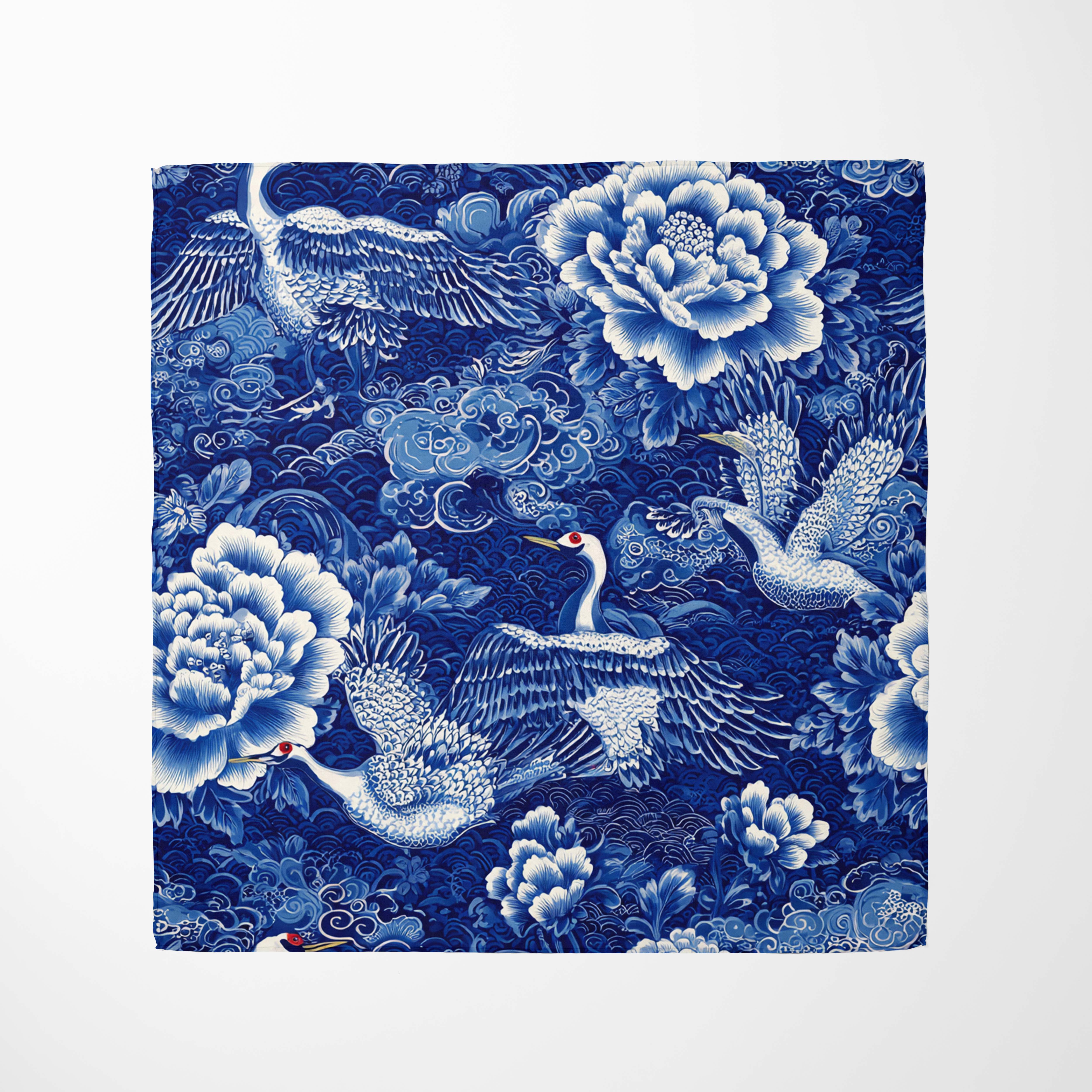 ALEXANDER CHINOISERIE SILK BANDANA ALEXANDER CHINOISERIE SILK BANDANA