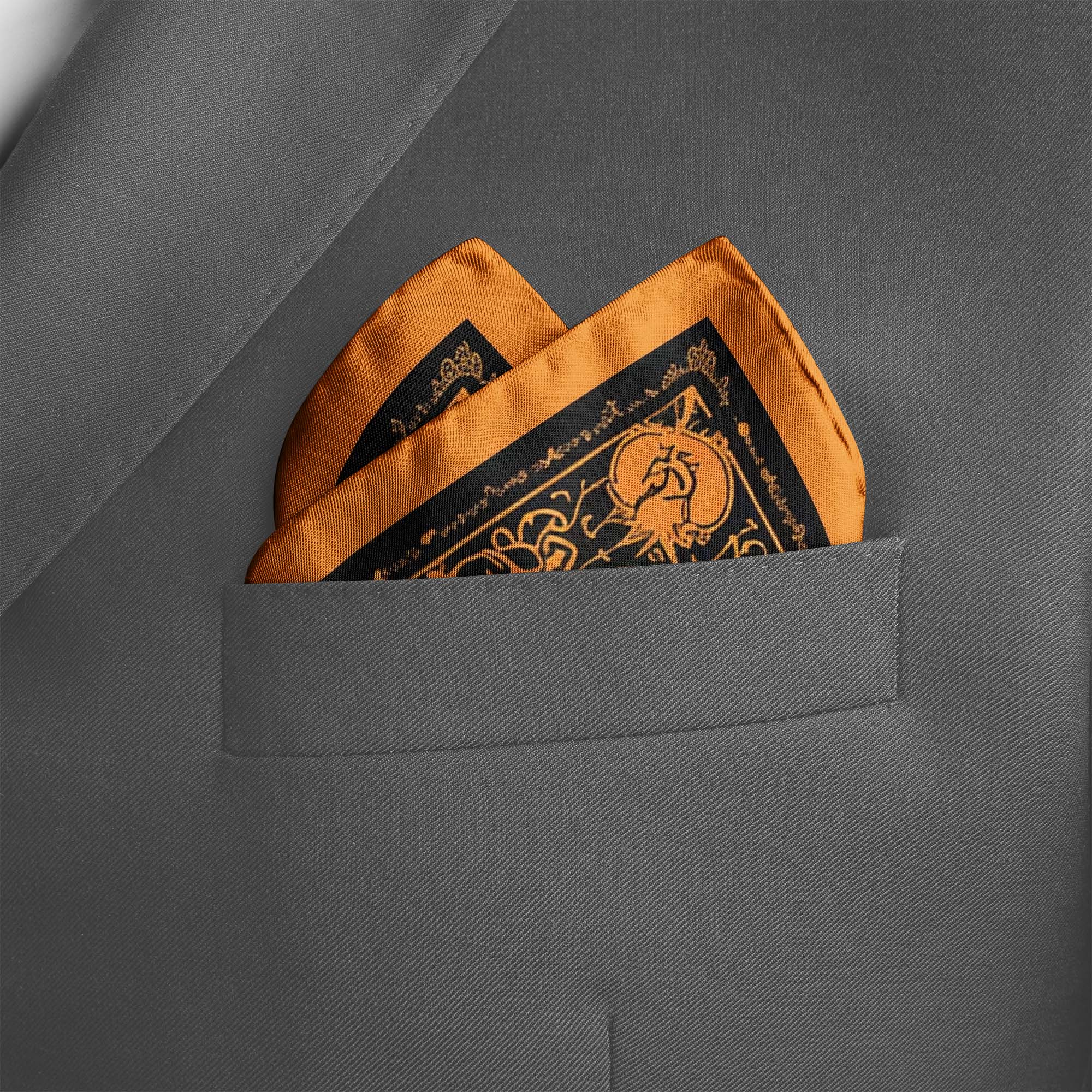 MANA TREE MEDIA SILK POCKET SQUARE MANA TREE MEDIA SILK POCKET SQUARE
