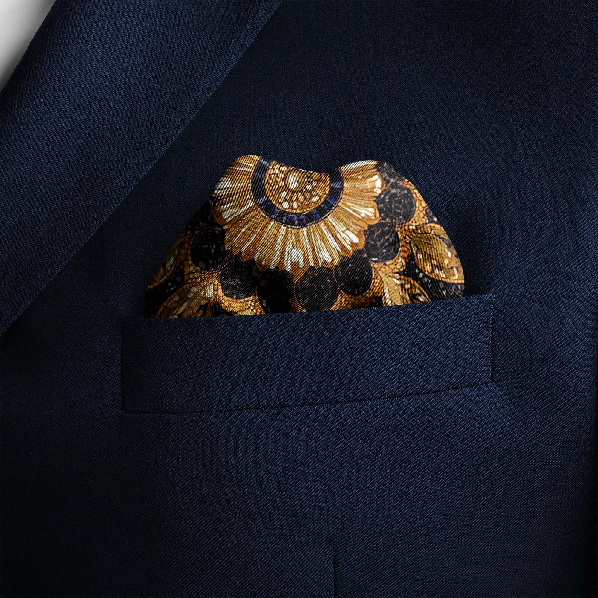 JAVANESE SILK POCKET SQUARE JAVANESE SILK POCKET SQUARE