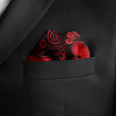 KISSES HUGS SILK POCKET SQUARE - VALENTINE DAY COLLECTION