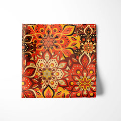 BATIK FLOWER SILK POCKET SQUARE