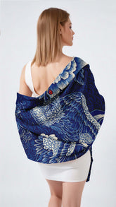 ALEXANDER CHINOISERIES SILK LONG LADIES SCARF