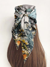 WHISPERS OF SPRING SILK HEAD SCARF