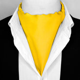 MUSTARD SILK ASCOT – PREMIUM COLLECTION