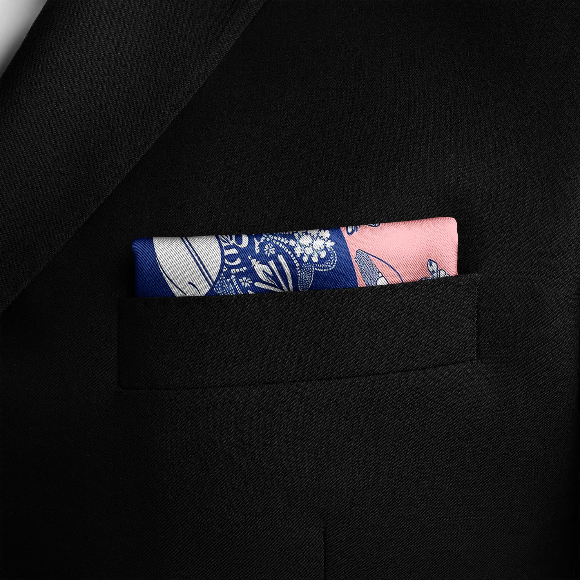 MANDALA VECTOR SILK POCKET SQUARE MANDALA VECTOR SILK POCKET SQUARE