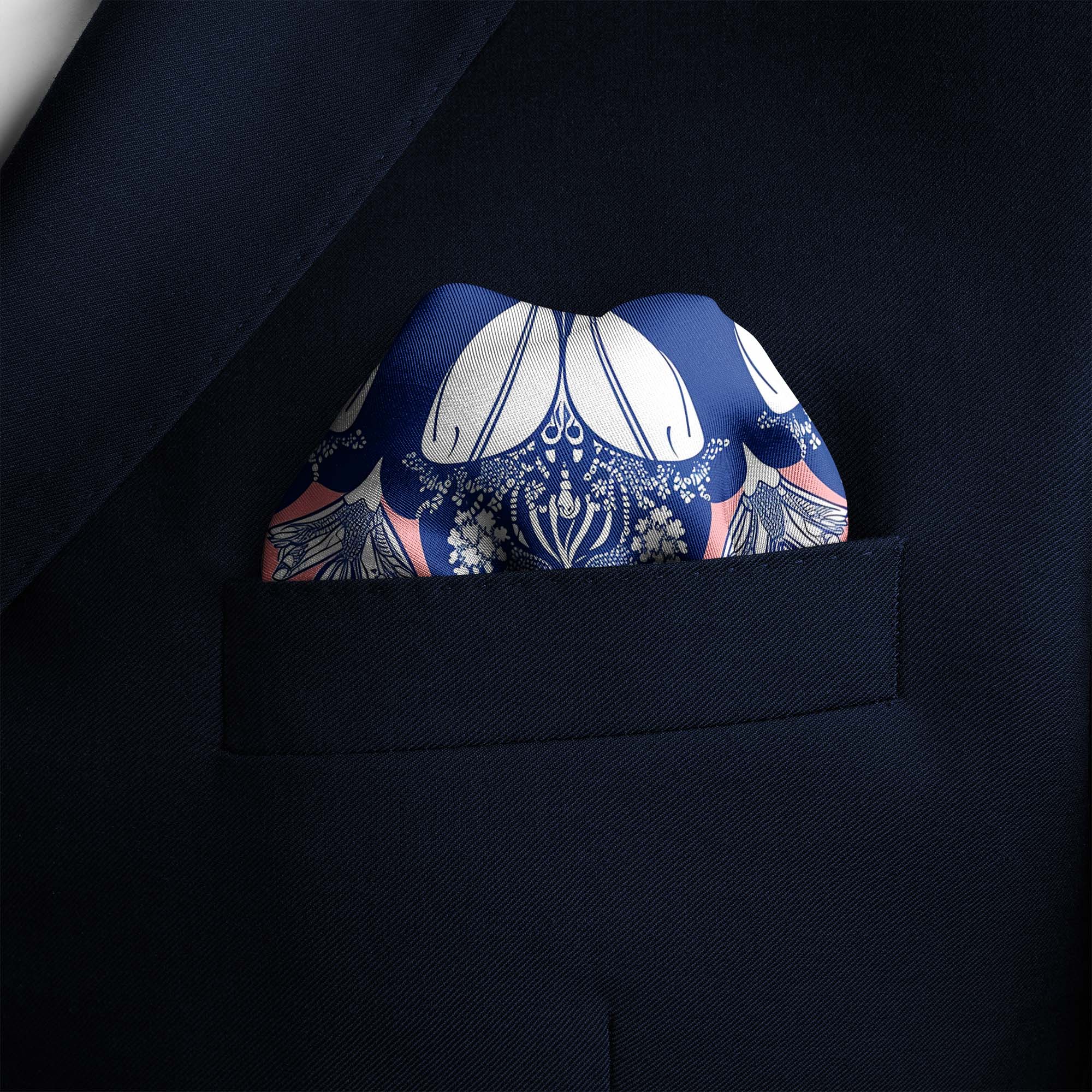 MANDALA VECTOR SILK POCKET SQUARE MANDALA VECTOR SILK POCKET SQUARE