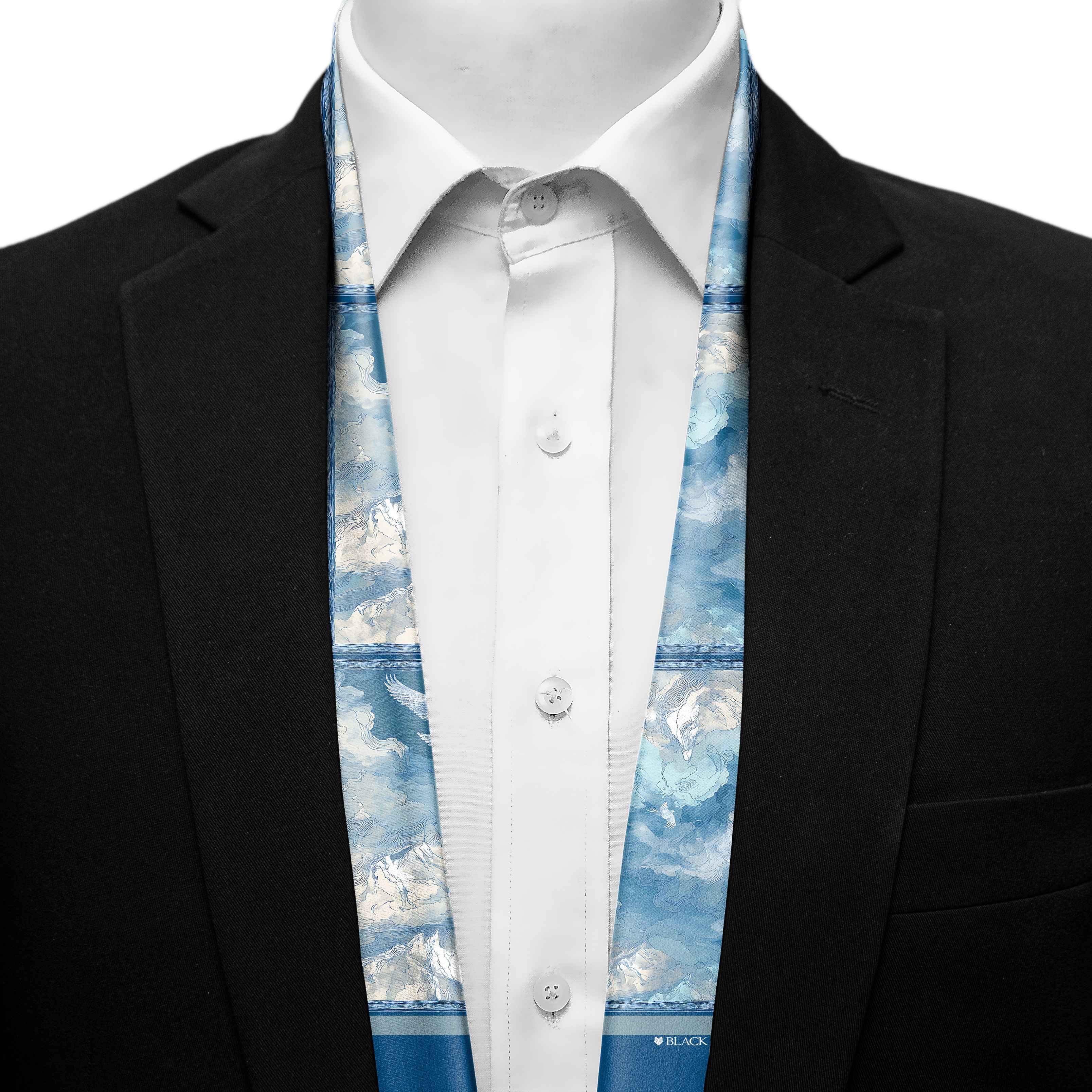 SKYWARD SILK MEN SCARF - PREMIUM COLLECTION SKYWARD SILK MEN SCARF - PREMIUM COLLECTION