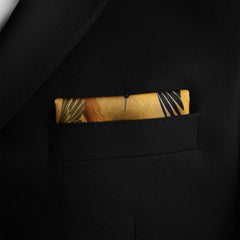 CRANE BIRDS SILK POCKET SQUARE