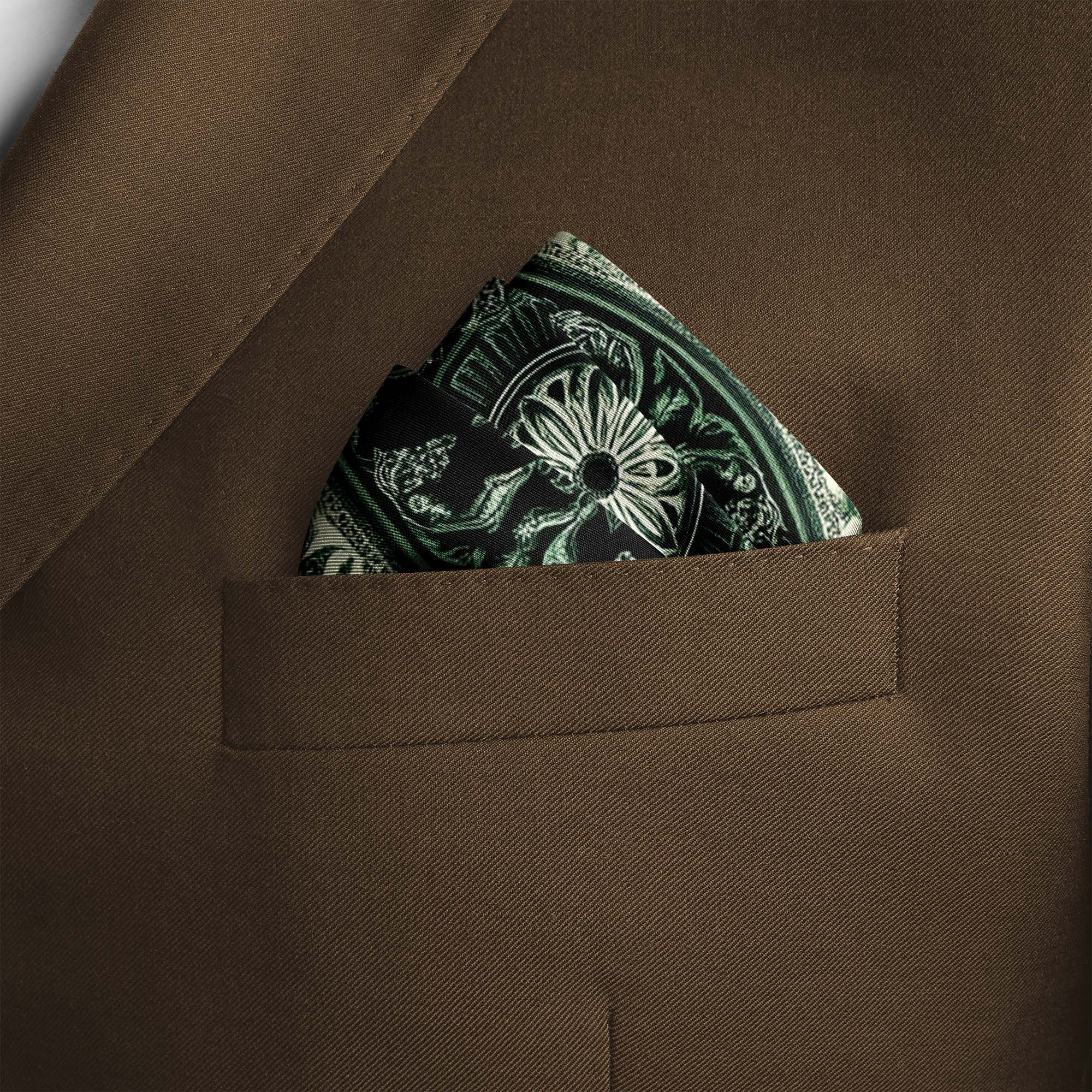 LUXURY MANDALA SILK POCKET SQUARE LUXURY MANDALA SILK POCKET SQUARE