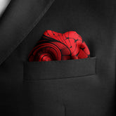 LOVE HEARTS SILK POCKET SQUARE - VALENTINE DAY COLLECTION