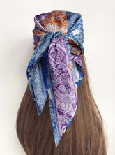 REGAL ETCHINGS SILK HEAD SCARF