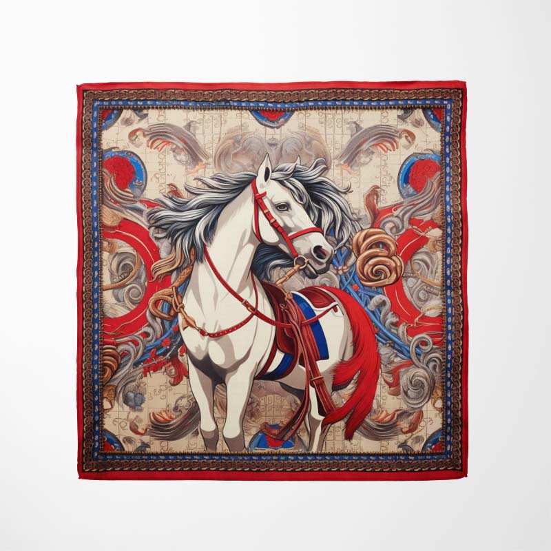 ARAFED HORSE SILK BANDANA ARAFED HORSE SILK BANDANA