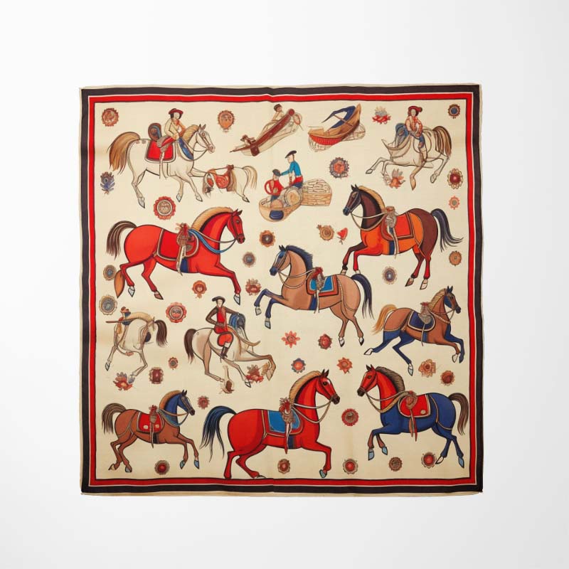 EQUESTRIAN PARADE SILK BANDANA EQUESTRIAN PARADE SILK BANDANA