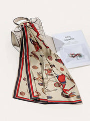 EQUESTRIAN PARADE SILK HEAD SCARF