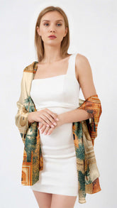 MUGHALIA SILK LONG LADIES SCARF
