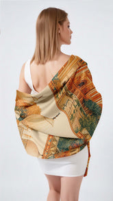 MUGHALIA SILK LONG LADIES SCARF