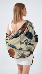 A VIBRANT MANDALA SILK LONG LADIES SCARF