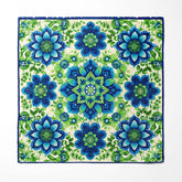 ELEGANT ABSTRCT FLORAL SILK POCKET SQUARE