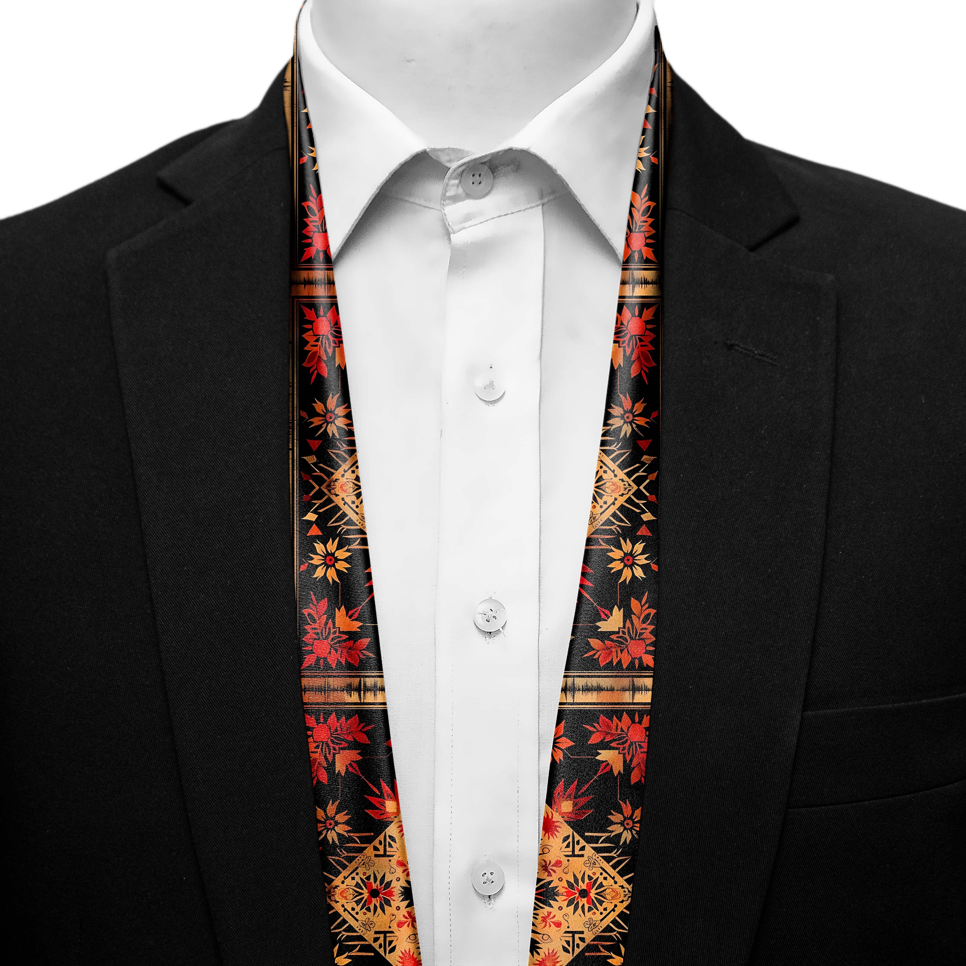 FLORAL ETHNIC ORIENTAL MEN SCARF - PREMIUM COLLECTION FLORAL ETHNIC ORIENTAL MEN SCARF - PREMIUM COLLECTION